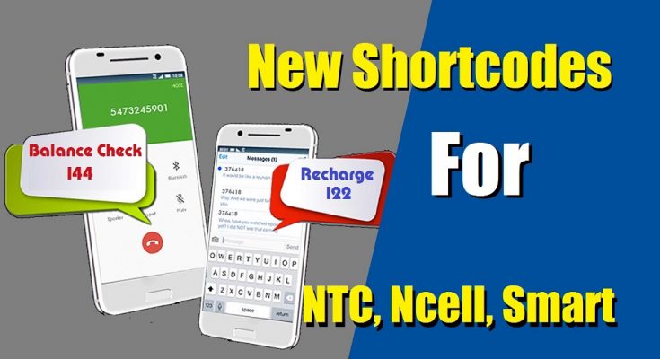 new shortcodes for ncell, ntc and smart